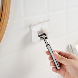 Non-perforated bathroom razor Holder 3ea
