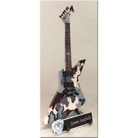James Hetfield Metallica Snakebyte Miniature Guitar with Guitar Pick