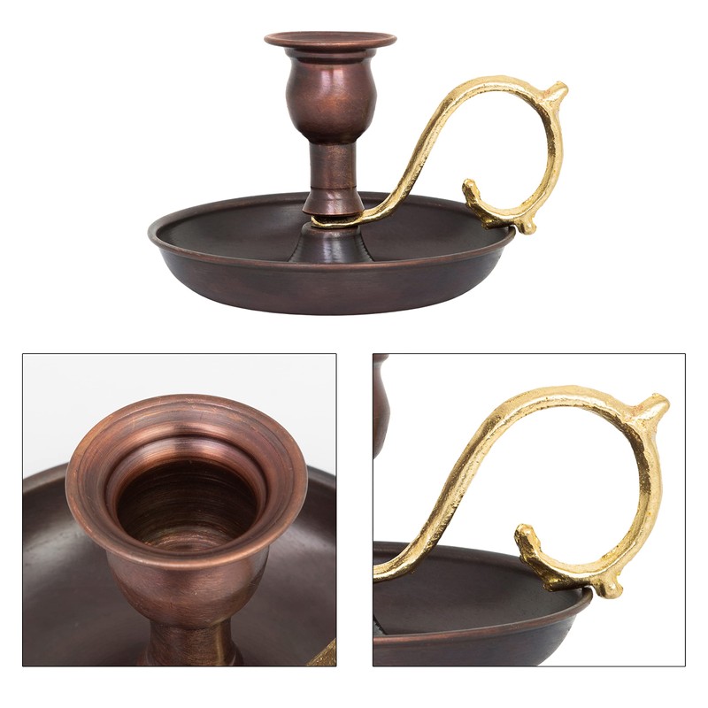 Onart Home - Copper Handmade Candle Holder for Rustic Home