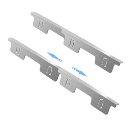 rflaueo 4pcs Stove Gap Covers Stainless Steel Retractable Stove Gap Fillers Range Trim Kit Kitchen Stove Counter Gap Cover Length 13.8"/350mm to 27.5"/700mm for Kitchens Stoves(U264-4)