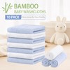 BEBE FAVOUR 10 Pack Baby Washcloths Rayon from Bamboo Terry