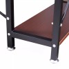 Computer Desk With 4-Layer Shelves PC Workstation Study Table Home