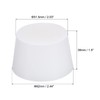 MECCANIXITY Silicone Rubber Tapered Plug 51.5mm to 62mm Solid White