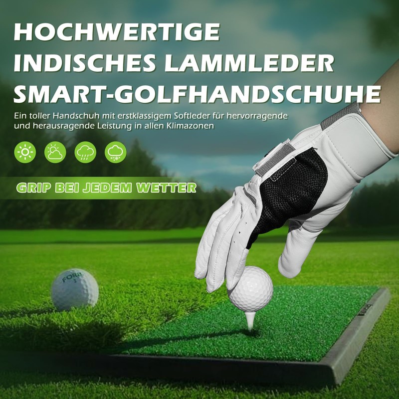 HPLSZCN Men's Golf Gloves, Removable Correction Golf Gloves, Men's Left