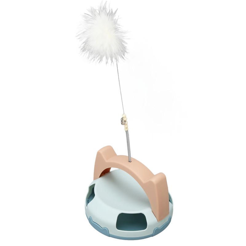 Automatic Rotating Feather Toy Relieve Boredom Bite Resistant Interactive Cat
