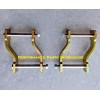 RaceTuning 67-76 MOPAR A-BODY OFFSET REAR LEAF SPRING SHACKLES