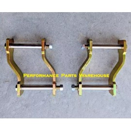 RaceTuning 67-76 MOPAR A-BODY OFFSET REAR LEAF SPRING SHACKLES