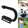 PULUZ U C Shape Video Action Stabilizing Handle Grip ABS