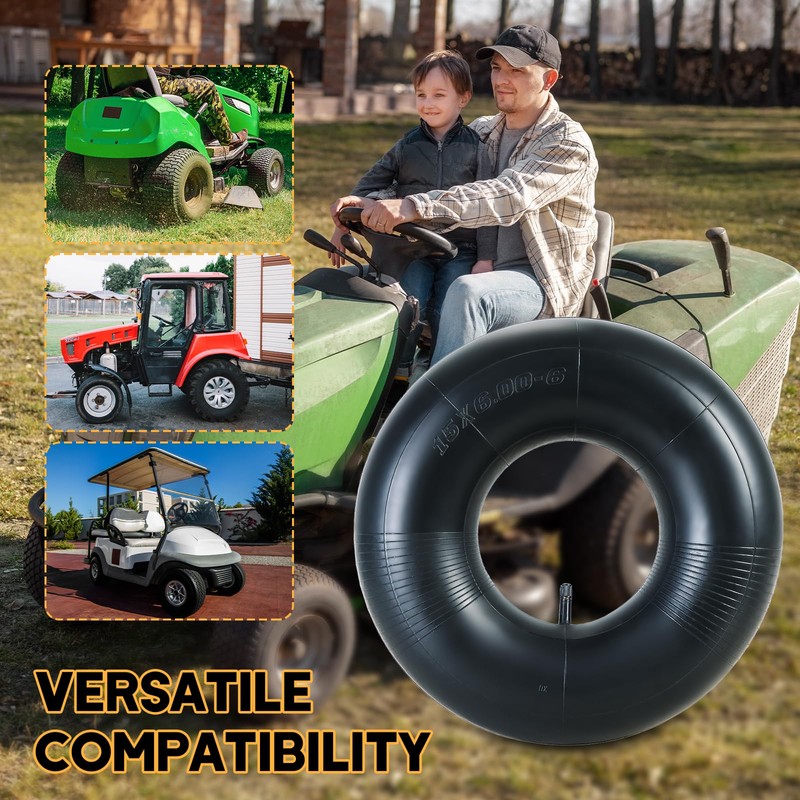 weyleity 2 Pack 15x6.00-6 Inner Tube | Durable Replacement Tire