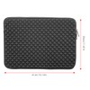 15.6 Inch Diamond Texture Laptop Sleeve Notebook Protective Case Zipper