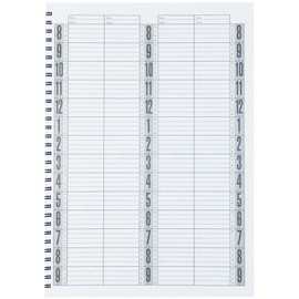 BURMAX Salon Beauty Hair DL Pro 4 Column Appointment Book - BK-DLC203