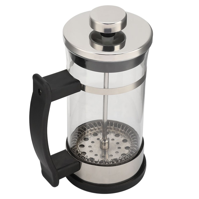 Stainless Steel Glass Coffee Pot French Press Filter Pot Household