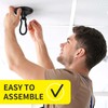 Morzejar Heavy Duty Ceiling Hook 360° Rotatable Black Heavy Hook