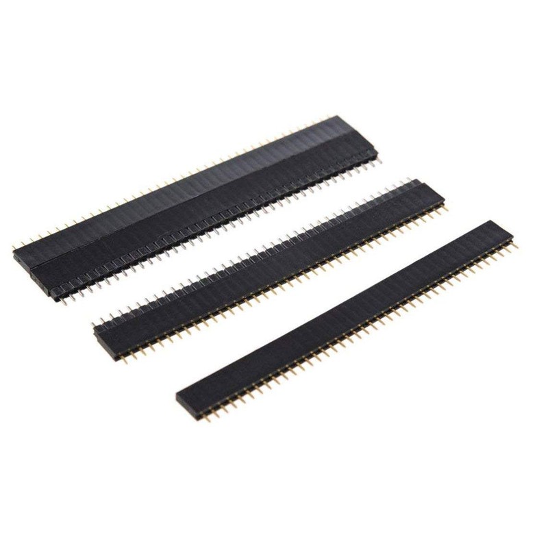 VKLSVAN 10pcs 40 Pin Single Row Straight Female Pin Header