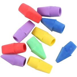 10 Pcs Multicolor Pencil Top Erasers, Eraser Caps, Erasers for Pencil Top, Pencil Erasers for Kids, Cap Erasers Pencil-Top Erasers