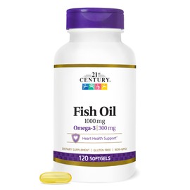 21st Century 21st Century Fish Oil 1000 mg Softgels, 120 Count
