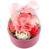 Flowerbox mit Seifenblumen – Hortensien & Rosen im rosa Geschenkset