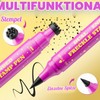 Laifu Braun Freckle Stamp Pen, 2 in 1 Magic Artificial