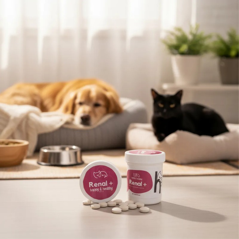 Suplemento Renal + 60 Tabs Vías Urinarias Perro Gato