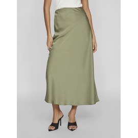 Vila Female Maxi Skirt High Waist, Oil Green