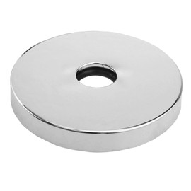 PIYNAYO 3.5-inch Oversized Rain Shower Flange Cover Plate Oversized Round Retainer Cover Plate For Shower Arms Chrome plated 1PCS