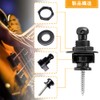 Guitar Strap Lock Pin, Metal Strap Buckle, Fall Prevention, One-Touch