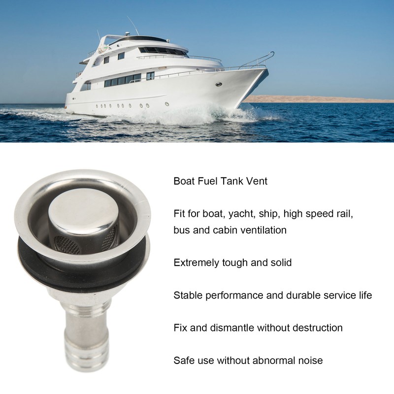 Fuel Tank Vent with Mounting Gasket M16 Marine Grade 304
