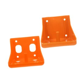 Kisangel 2pcs Lick Brick Box Holder Livestock Feeding Horses Goat Rabbits Feeders Pasture Outdoor for Cattle Tray and Chicken Professional Sheep Feeder Sheep Salt Feeder Orange Pp