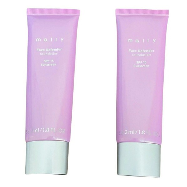 Mally Face Defender Foundation Color RICH SPF 15 Sunscreen 2/PK