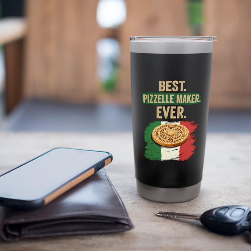 Best. Pizzelle Maker. Ever. Pizzelle Stainless Steel Insulated Tumbler