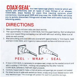 Coax-Seal Moisture Proof Sealing Tape 1" x 12 ft. Pro Pack