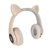 Glowing Cat Ears Bluetooth Headphone Bass Foldable Wireless Headwear Breathing