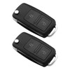 OTOTEC 2 Pcs 2 Buttons Folding Key Shell Compatible with