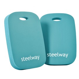 steelway Extra Thick Kneeling Pads, Knee Pad Cushion for Yard Work, Gardening, Yoga, Exercise, Floor Kneeler for Baby Bath, Comfortable Foam Mats to Kneel On, 15.4 x 10.4 x 1.3inch, Blue (2)