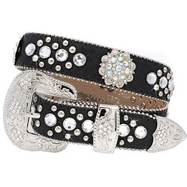 XS-1372-KIDS GIRLS WESTERN BELTS (BLACK)