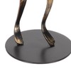 Trumpet Player Figurine Modern Abstract Handcrafted Metal Musician Sculpture for