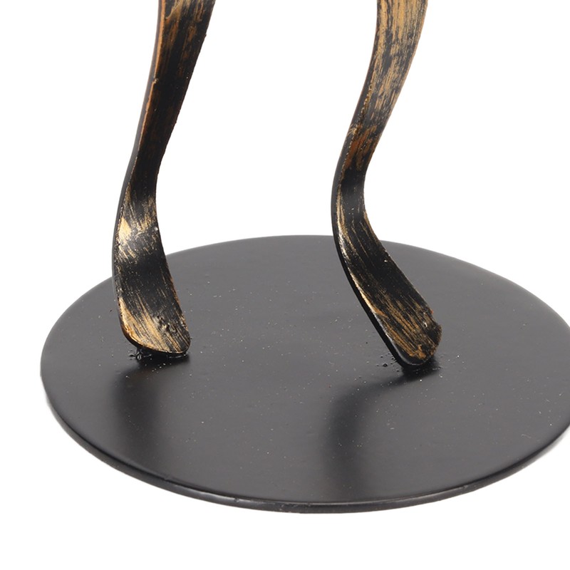 Trumpet Player Figurine Modern Abstract Handcrafted Metal Musician Sculpture for