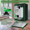Green Hut Indoor Grow Tent 48"x24"x60" 600D Mylar Hydroponic for