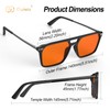 Goiteia 100% Orange Blue Light Blocking Glasses-Amber Tint Gaming Glasses