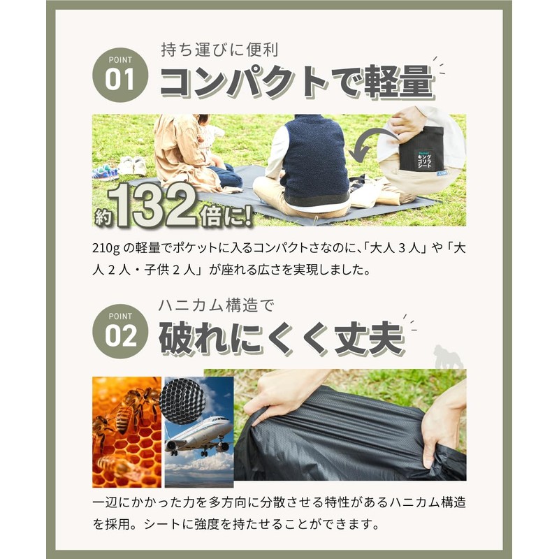 Gorilla Sheet, Leisure Sheet, Lightweight, For 3 - 4 People,