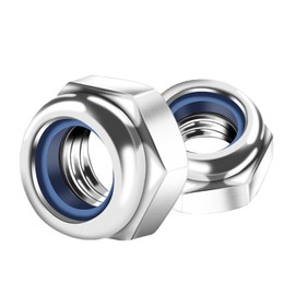 Pack of 30 Hex Nuts M5, Locking Nuts Stainless Steel A2 V2A, Self-Locking Nuts, Stop Nuts, Lock Nuts Set