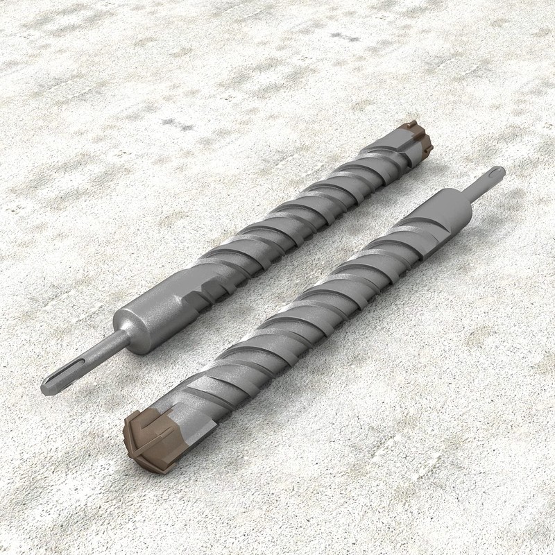 Windscreen4less 1-1/4" SDS Plus Hammer Drill Bit for Concrete Cement