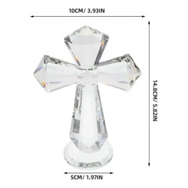 Figura Decorativa Cruz De Cristal Para Hogar Cross Ornament