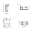 Hosiakly 15A 100V Rocker Switch Push Button Switch Black Blue