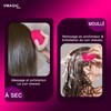 Massage Shampoo Bürste für Kopfhaut, mit weichen Silikonborsten, stimuliert das