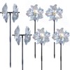 BATTIFE Reflective Pinwheels for Yard and Garden, Pre-Installed Sparkly Blind