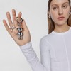 TOUS Llavero Oso Plateado, Para Mujer, Colección Teddy Bear.
