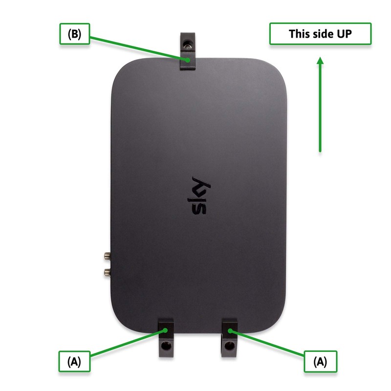 P3D-LAB Wall Mount for Sky Q Box, Q Box Wall