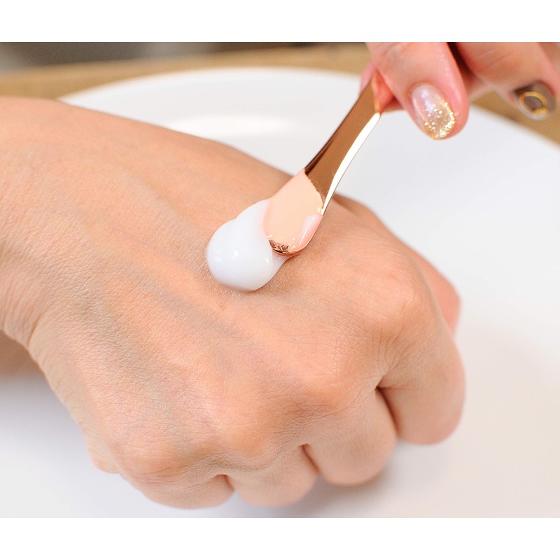 Spatula for Makeup, Mini Size, Pack of 2, Pink Gold