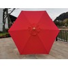 Marrin Everyday Sustainable Patio Umbrella - 8' Red Canopy With